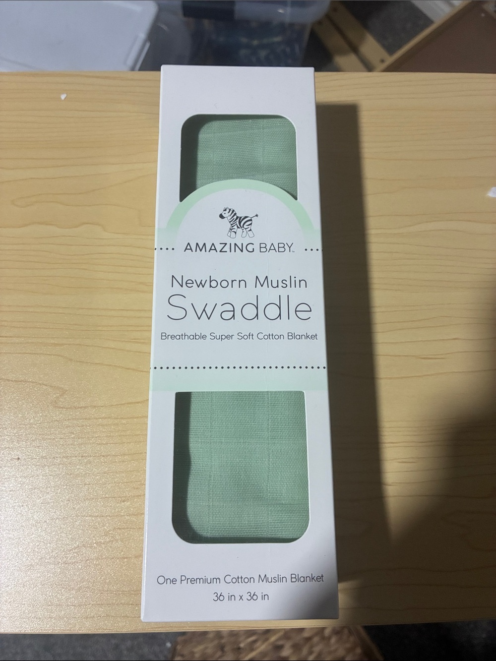 Amazing Baby Newborn Muslin Swaddle - Mint Green
